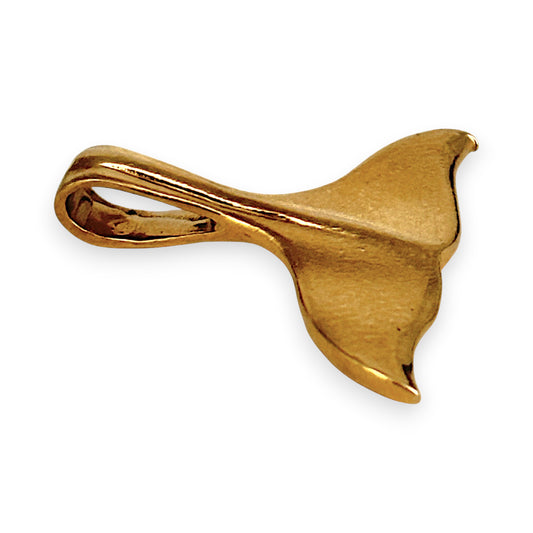 GOLD DEAL | 9kt Gold Ocean Arc Whale Tail Pendant