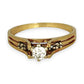 GOLD DEAL | 18ct (18K) Gold Solitaire Diamond 0.25ct Ring Size M1/2