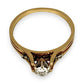GOLD DEAL | 18ct (18K) Gold Solitaire Diamond 0.25ct Ring Size M1/2