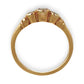 GOLD DEAL | 18ct (18K) Gold Three Stone Diamond Ring Size J. R # 215