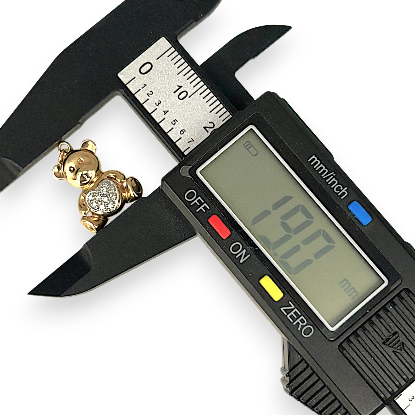 GOLD DEAL | 9kt Gold Golden Heart Teddy Pendant