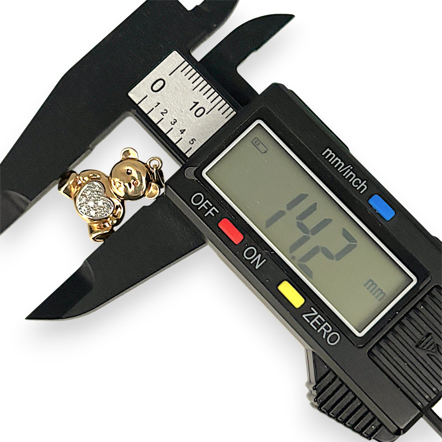 GOLD DEAL | 9kt Gold Golden Heart Teddy Pendant