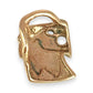 NZGD | 9ct Gold Sovereign Simba Sculpted Lion Pendant