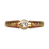 GOLD DEAL | 18ct (18K) Gold Set Of 5 Dazzling Diamond Ring Size Q
