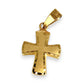 GOLD DEAL | 9kt Gold Radiant Faith Cross Pendant