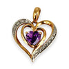 GOLD DEAL | 9kt Gold Violet Embrace Pendant