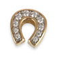 NZGD | 9ct Gold Opulent Blessing Gem‑Set Horseshoe Pendant