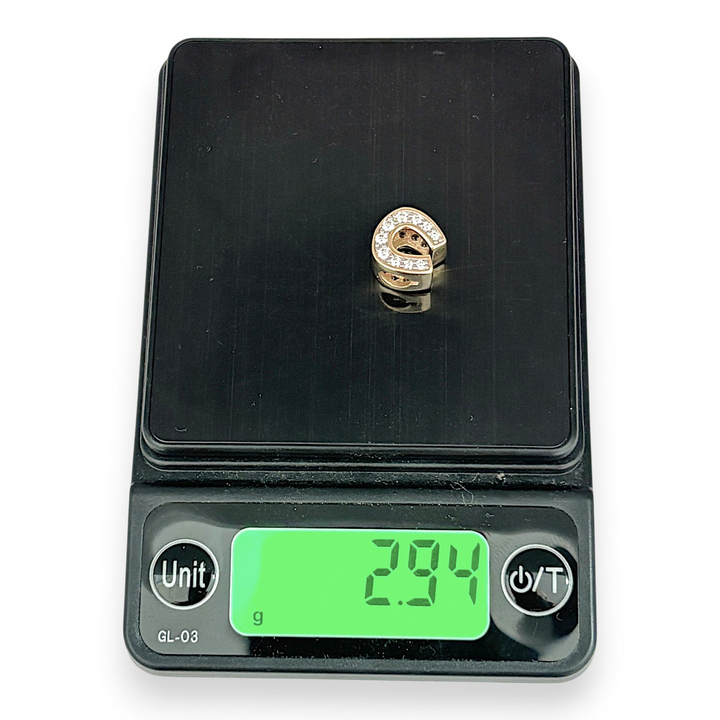 NZGD | 9ct Gold Opulent Blessing Gem‑Set Horseshoe Pendant