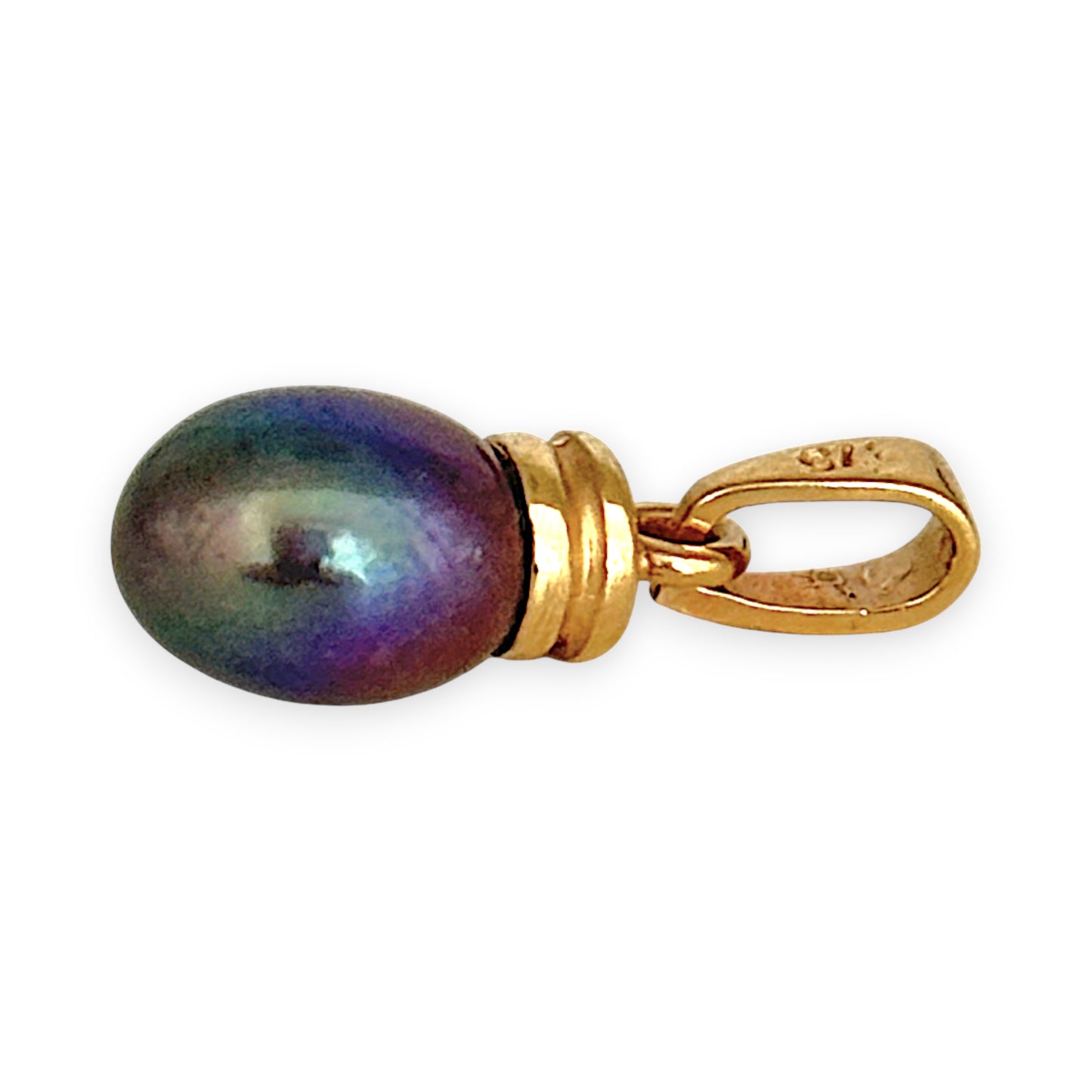 GOLD DEAL | 9kt Gold Midnight Glow – Black Pearl Pendant