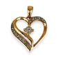 XMAS DEAL | 9kt Gold Aurielle Heart Pendant with Diamonds