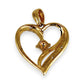 XMAS DEAL | 9kt Gold Aurielle Heart Pendant with Diamonds