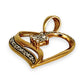 XMAS DEAL | 9kt Gold Aurielle Heart Pendant with Diamonds