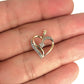 XMAS DEAL | 9kt Gold Aurielle Heart Pendant with Diamonds