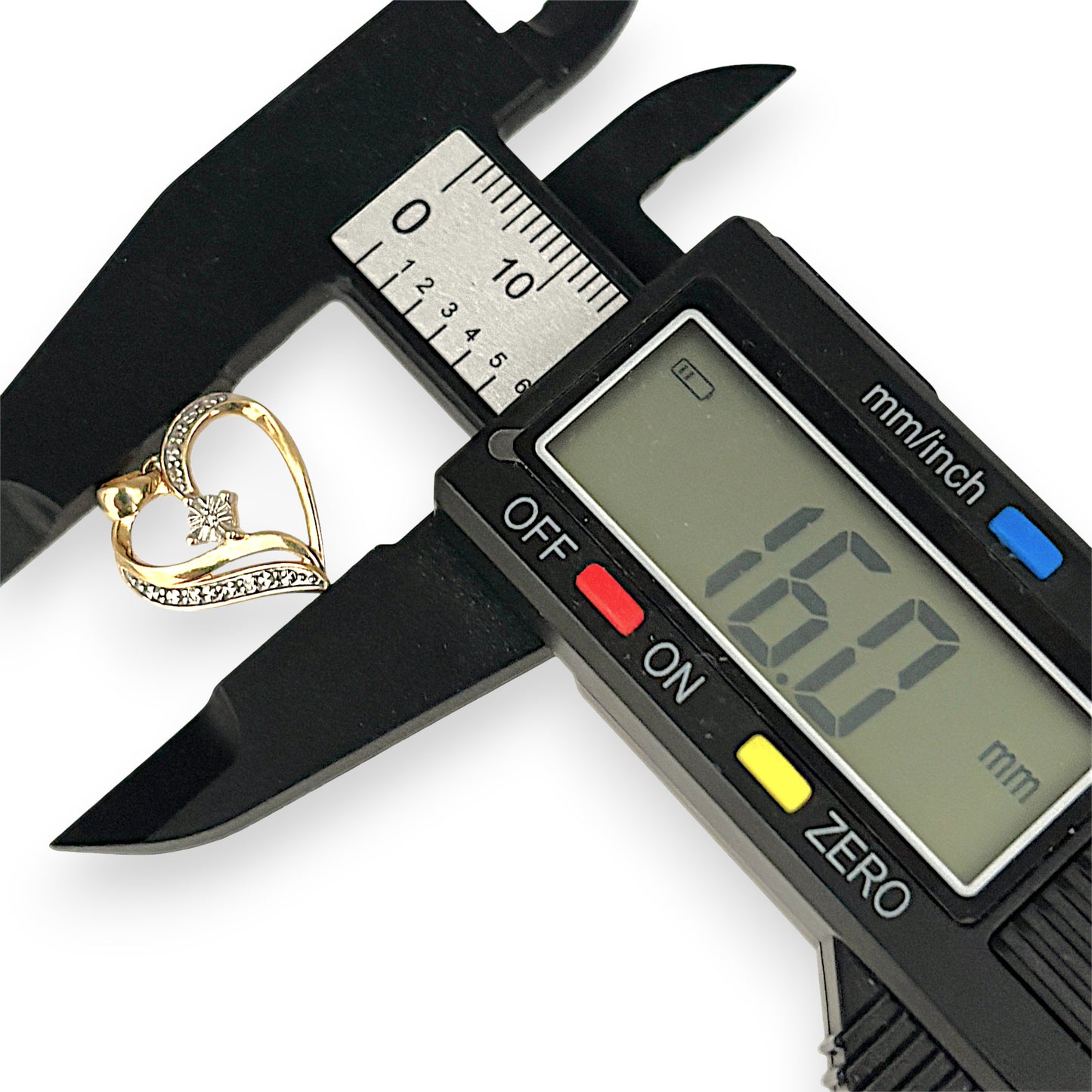 XMAS DEAL | 9kt Gold Aurielle Heart Pendant with Diamonds