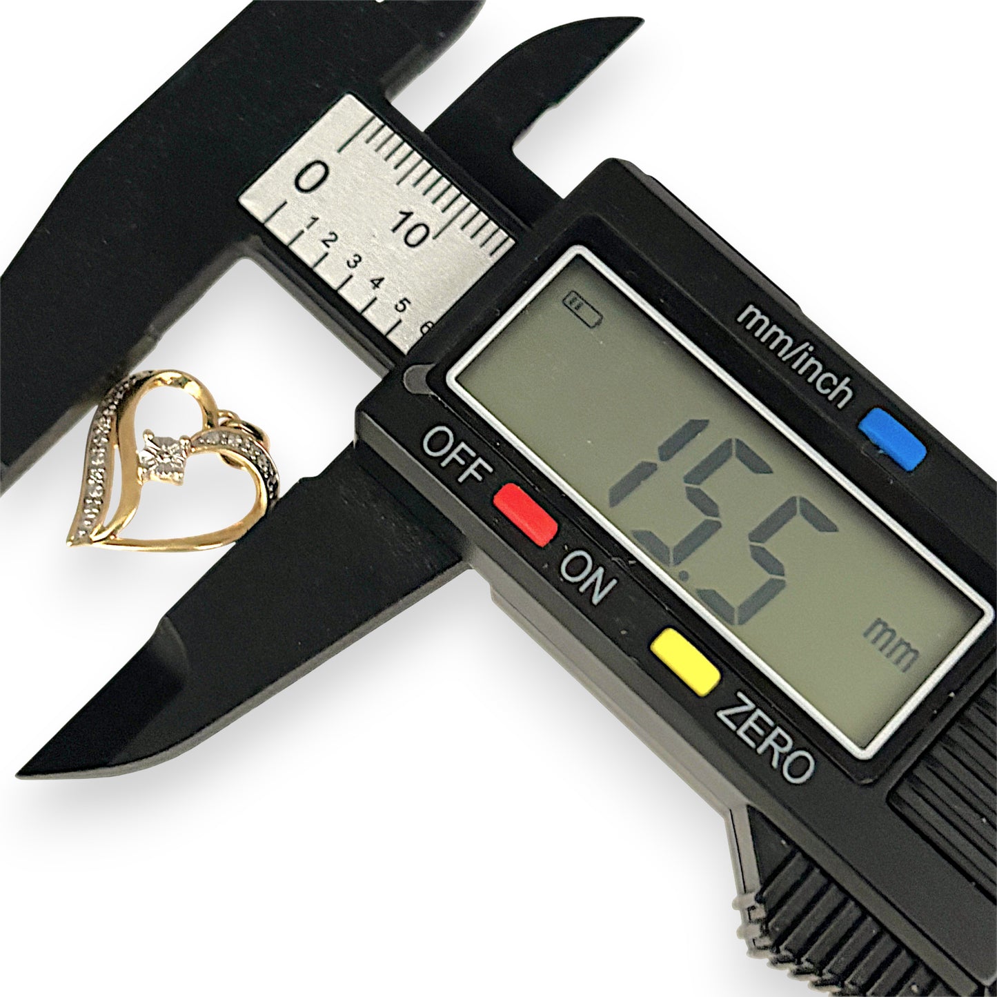 XMAS DEAL | 9kt Gold Aurielle Heart Pendant with Diamonds