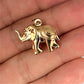 XMAS DEAL | 9kt Gold Tuscan  Elephant Pendant / Charm