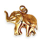 XMAS DEAL | 9kt Gold Tuscan  Elephant Pendant / Charm