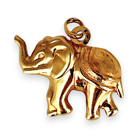 XMAS DEAL | 9kt Gold Tuscan  Elephant Pendant / Charm