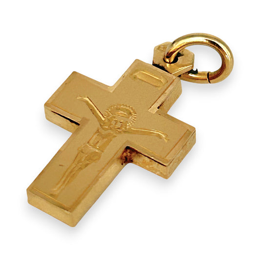 GOLD DEAL | 14kt Gold Celestial Devotion Crucifix Pendant