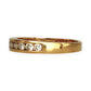 GOLD DEAL | 18ct (18K) Gold Diamond TDW 0.21ct Band Size M
