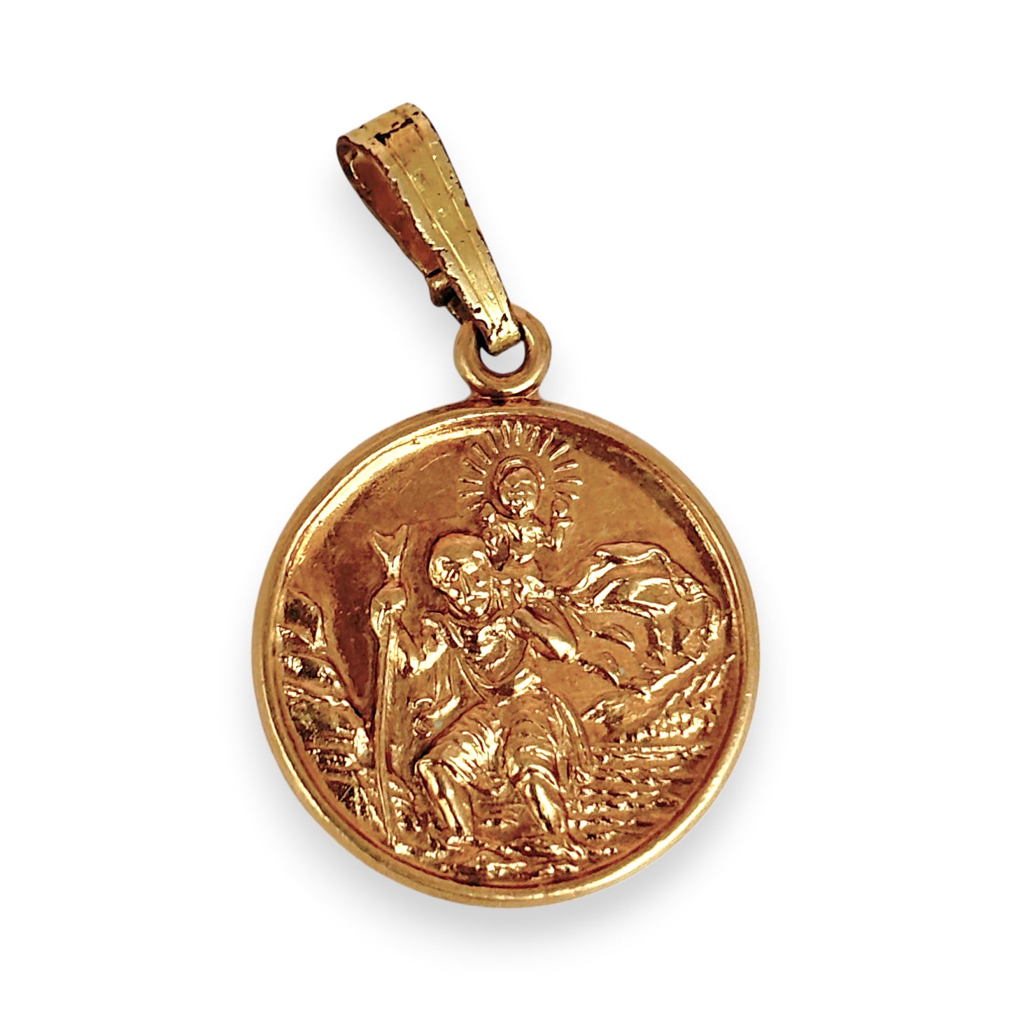 NZGD | 9ct Gold Saint Christopher Medallion Pendant
