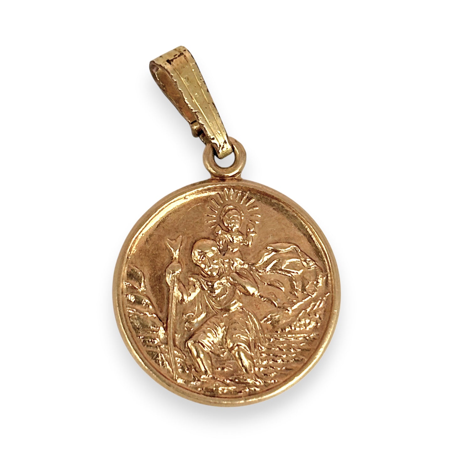 NZGD | 9ct Gold Saint Christopher Medallion Pendant