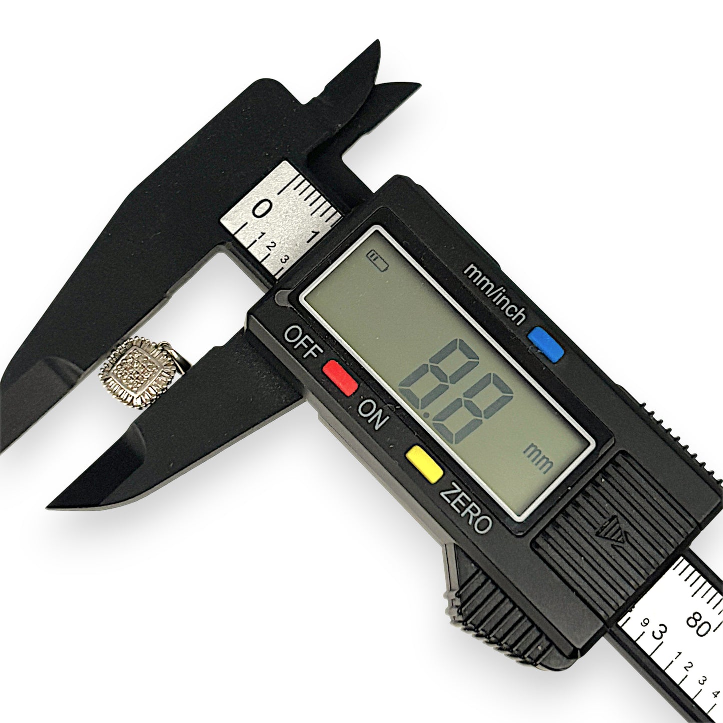 XMAS DEAL | 9kt White Gold Lucent Pendant with Diamonds