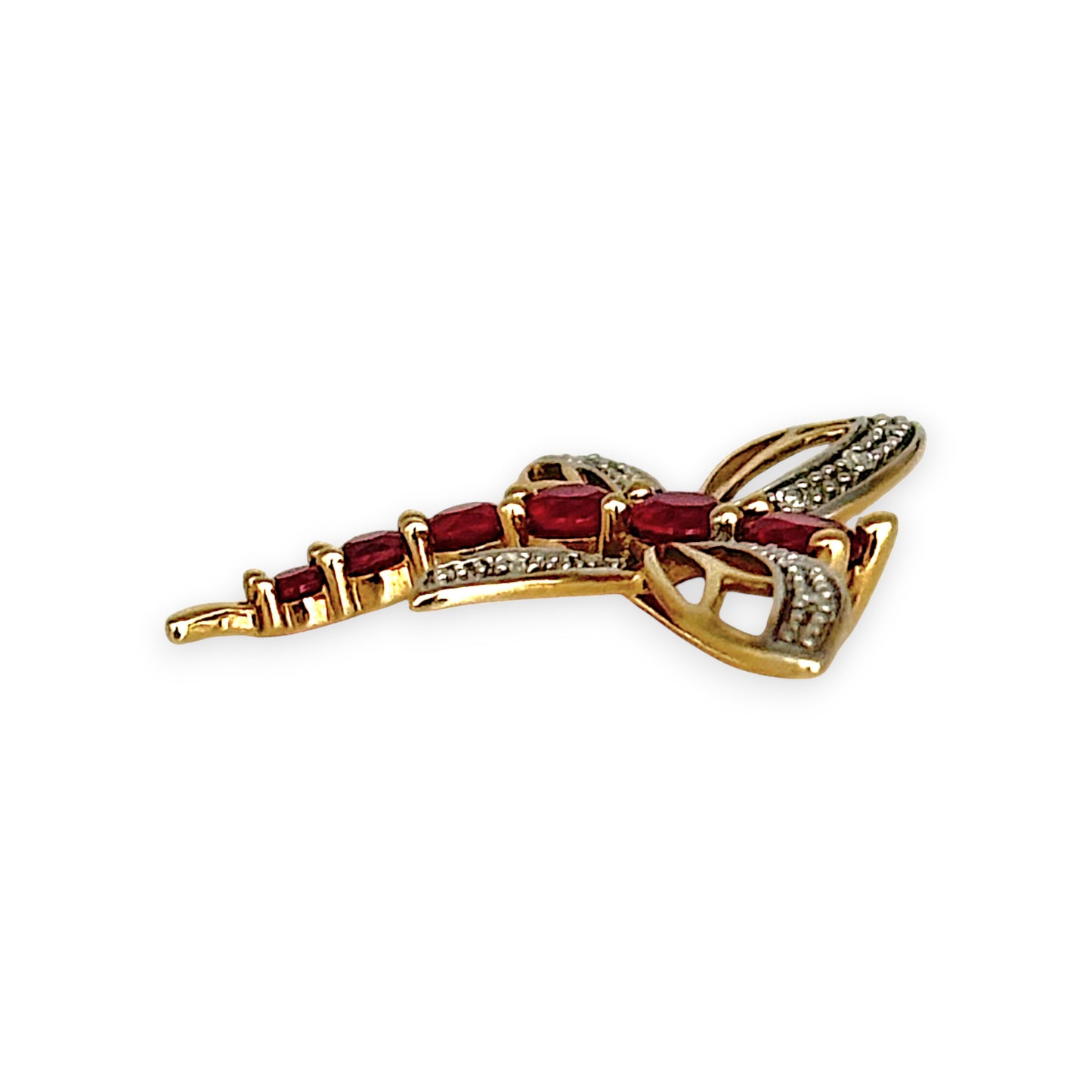 XMAS DEAL | 9kt Gold Crimson Flight Pendant - Dragon Fly