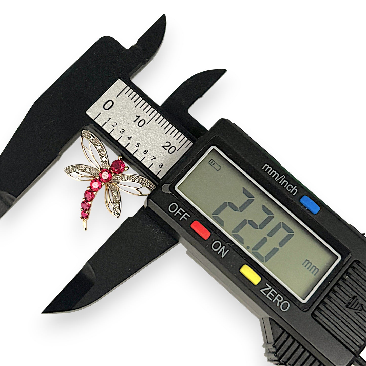 XMAS DEAL | 9kt Gold Crimson Flight Pendant - Dragon Fly