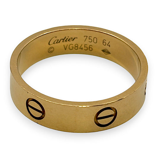 18K Yellow Gold Cartier Ring Size V1/2, R # 222