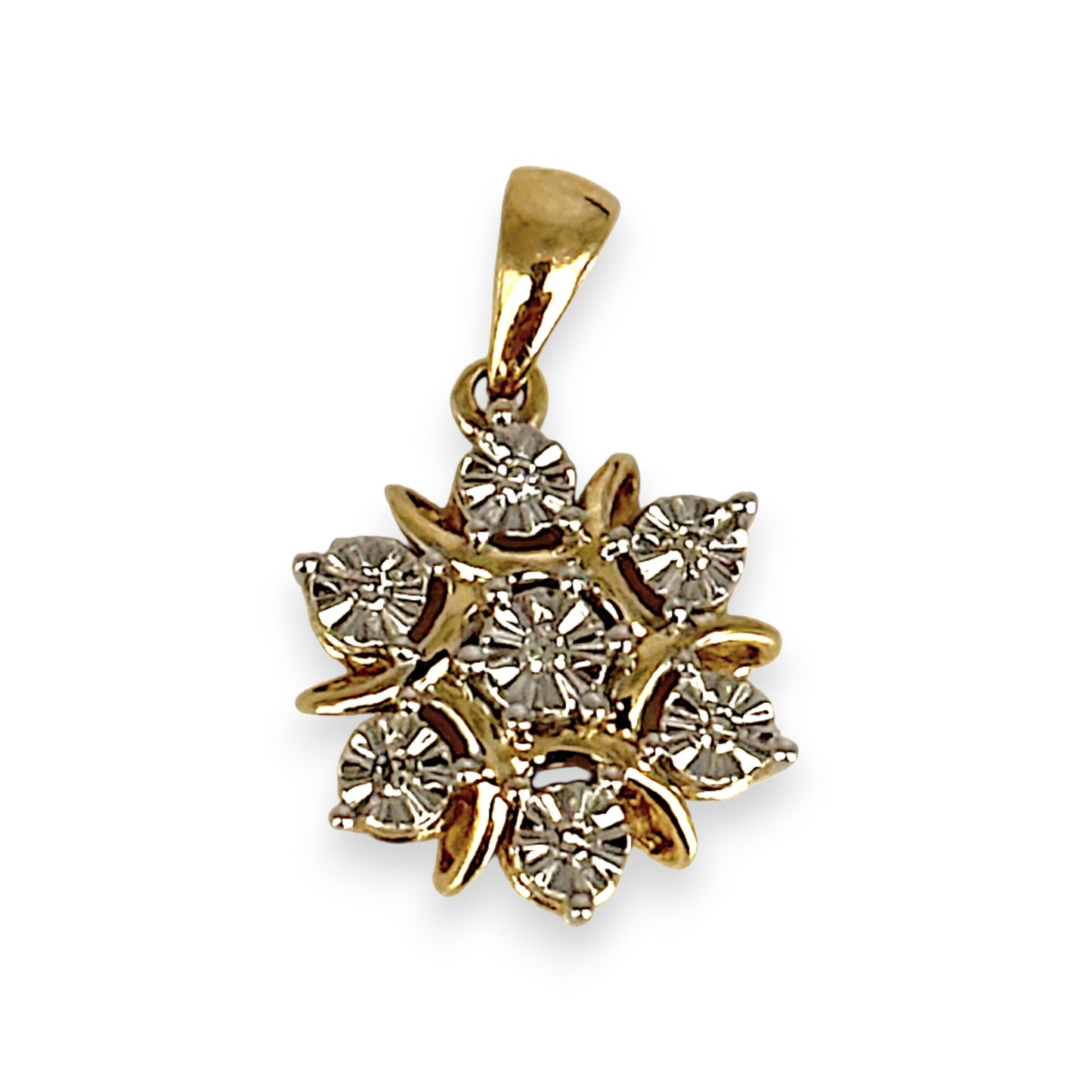 XMAS DEAL | 9kt Gold Brillia Pendant with Diamonds