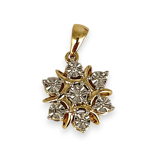 XMAS DEAL | 9kt Gold Brillia Pendant with Diamonds