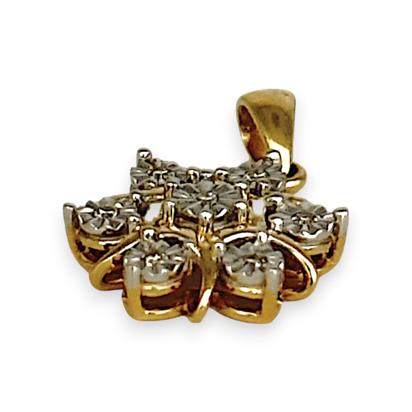 XMAS DEAL | 9kt Gold Brillia Pendant with Diamonds
