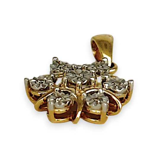 XMAS DEAL | 9kt Gold Brillia Pendant with Diamonds