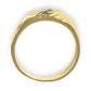GOLD DEAL | 14ct (14K) Gold Diamond Signet Ring Size W