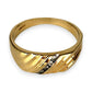 GOLD DEAL | 14ct (14K) Gold Diamond Signet Ring Size W