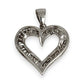 GOLD DEAL | 9kt White Gold True Radiance Heart Pendant with Diamonds