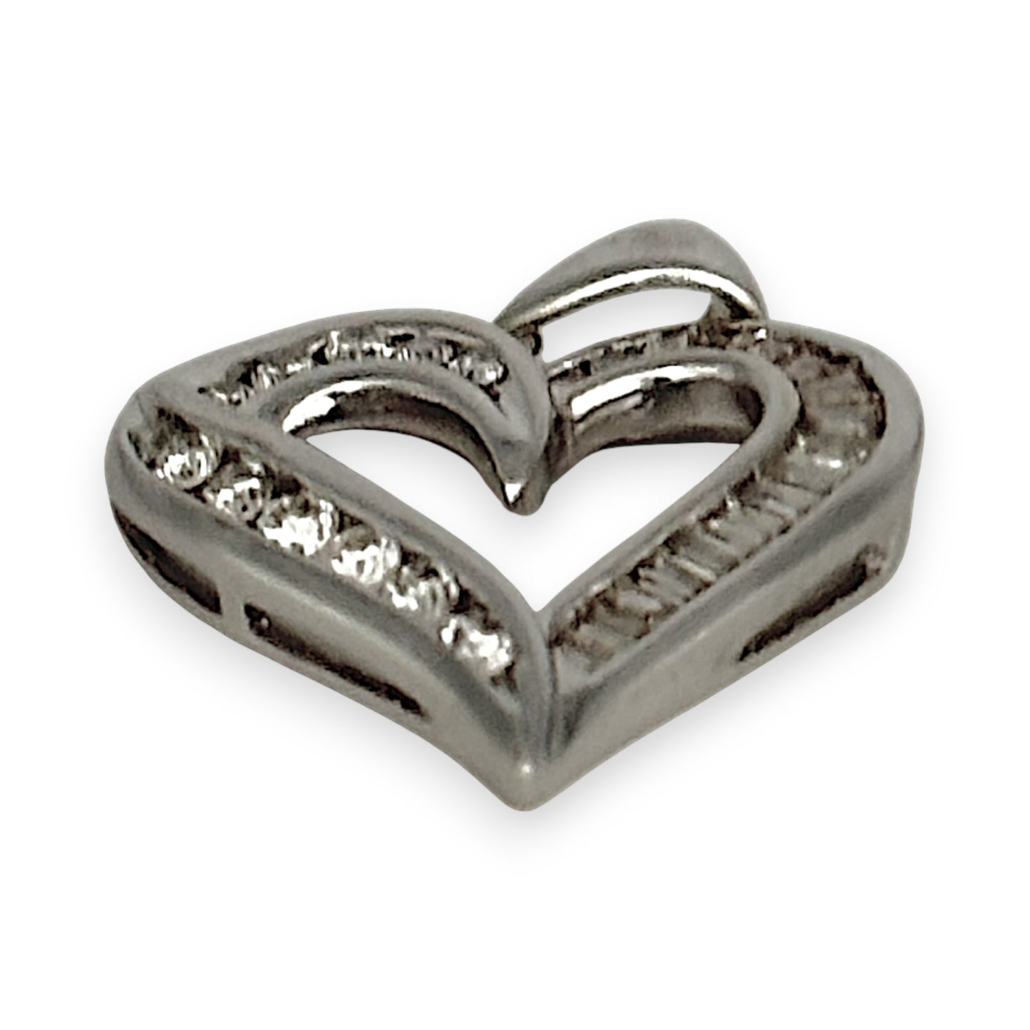 GOLD DEAL | 9kt White Gold True Radiance Heart Pendant with Diamonds