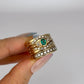 GOLD DEAL | 9kt Gold Emerald & Diamond Harmony Ring Valuation $5,400