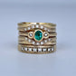 GOLD DEAL | 9kt Gold Emerald & Diamond Harmony Ring Valuation $5,400