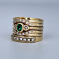 GOLD DEAL | 9kt Gold Emerald & Diamond Harmony Ring Valuation $5,400