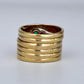 GOLD DEAL | 9kt Gold Emerald & Diamond Harmony Ring Valuation $5,400