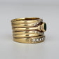 GOLD DEAL | 9kt Gold Emerald & Diamond Harmony Ring Valuation $5,400