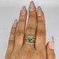 GOLD DEAL | 9kt Gold Emerald & Diamond Harmony Ring Valuation $5,400