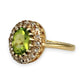 GOLD DEAL | 9kt Gold Halo of Eden Peridot Ring Valuation $2,100