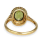 GOLD DEAL | 9kt Gold Halo of Eden Peridot Ring Valuation $2,100