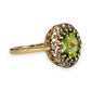 GOLD DEAL | 9kt Gold Halo of Eden Peridot Ring Valuation $2,100