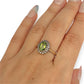 GOLD DEAL | 9kt Gold Halo of Eden Peridot Ring Valuation $2,100