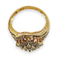 GOLD DEAL | 9kt Gold PROUNDS Radiance Cluster Ring Valuation $2,700