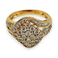 GOLD DEAL | 9kt Gold PROUNDS Radiance Cluster Ring Valuation $2,700